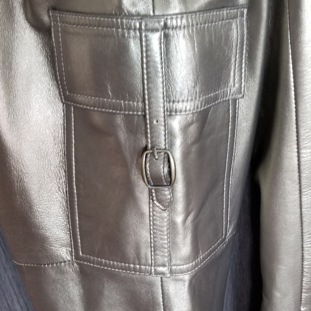 Cache Bronze Leather Pants - Picture 2 of 2
